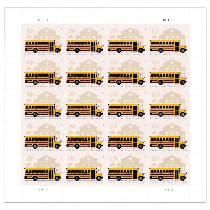2023 School Bus Stamps | Tool Stamps US Postage Stamps