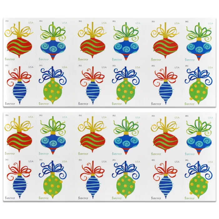 2011 Holiday Baubles | Tool Stamps US Postage Stamps
