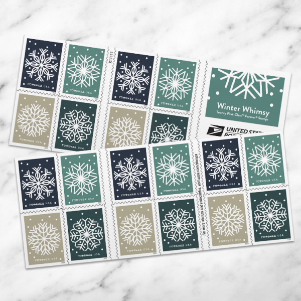 2024 Winter Whimsy Stamps | Tool Stamps US Postage Stamps