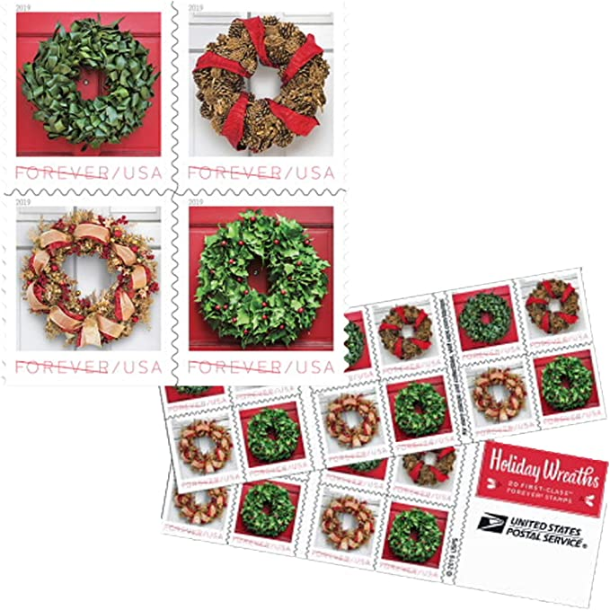 Christmas Stamp Blind Box 500 PCS BIG SALE，100 PCS of 5 styles | Tool Stamps US Postage Stamps