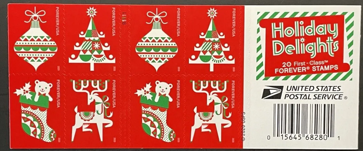 Christmas Stamp Blind Box 300 PCS BIG SALE，100 PCS of 3 styles | Tool Stamps US Postage Stamps